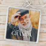 World's Best Grampa Since 20XX Modern Chic Photo Keychain<br><div class="desc">This simple and modern design is composed of serif and cursive typography and add a custom photo</div>