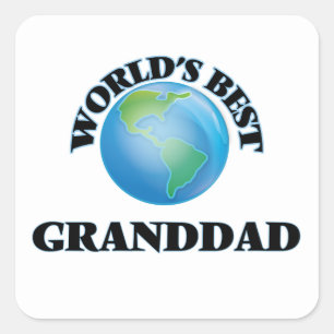 World's Best Granddad Square Sticker