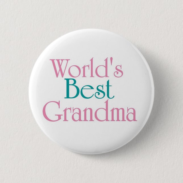 Worlds Best Grandma 3 2 Inch Round Button (Front)