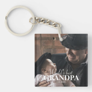 World's Best Grandma Custom Photo Unique Keepsake Keychain