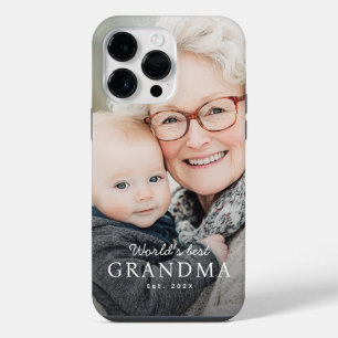World's best grandma grandmother est year photo iPhone 14 pro max case
