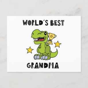 Worlds Best Grandma, Granny, Grandmother Postcard