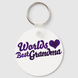 Worlds Best Grandma Keychain