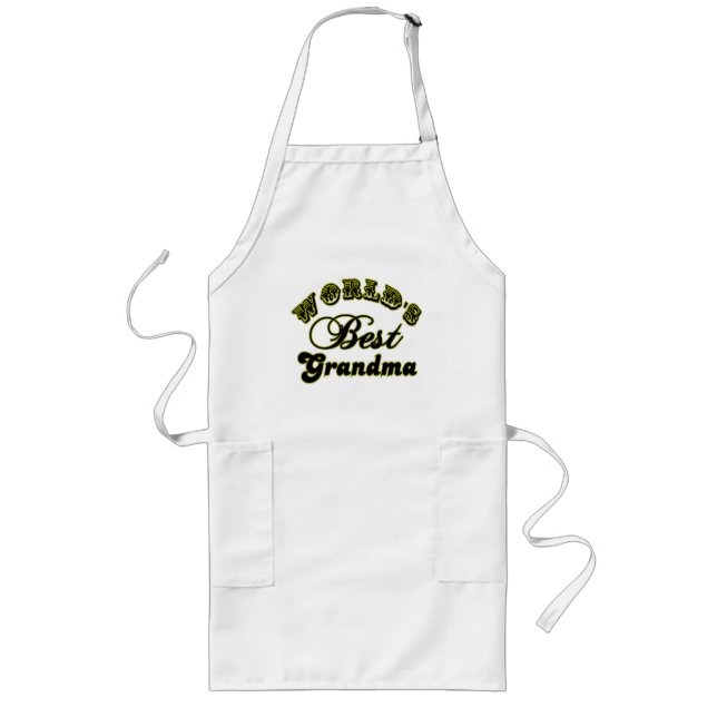 World's Best Grandma Long Apron (Front)