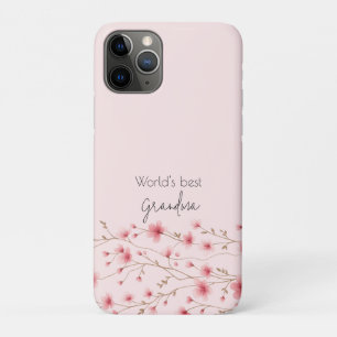 World's Best Grandma - Pastel Floral Personalized  iPhone 11 Pro Case