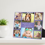 World's Best Grandma Photo Collage Plaque<br><div class="desc">Give the world's best grandma the gift of a custom photo collage plaque that she will treasure for years. You can personalize with eight photos of grandchildren, children, other family members, pets, etc., personalize the expression "World's Best Grandma" and whether she is called "Grandma, " "Nana, " "Granny, " etc.,...</div>