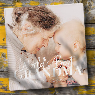 World's Best Grandma Since 20XX Simple Chic Photo Binder