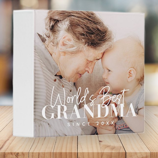 World's Best Grandma Since 20XX Simple Chic Photo Binder (Creator Uploaded)