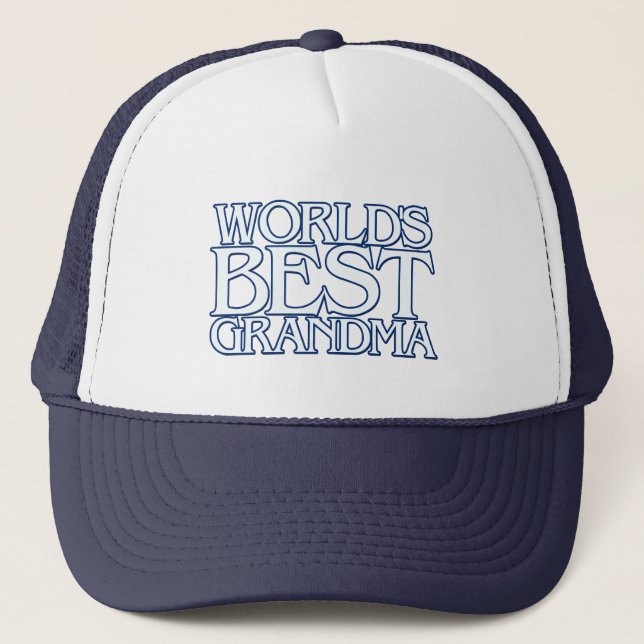 World's best grandma trucker hat (Front)
