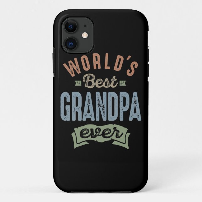 Worlds Best Grandpa Case-Mate iPhone Case (Back)