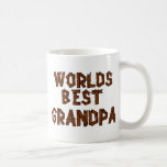 World's Best Grandpa Coffee Mug<br><div class="desc">World's Best Grandpa design made of wood. Perfect for a carpenter on father's day or grandparent's day or for grandpa on his birthday.</div>