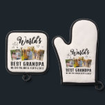 World's Best Grandpa Custom 3 Photo Collage Oven Mitt & Pot Holder Set<br><div class="desc">World's Best Grandpa Custom 3 Photo Collage Oven Mitt & Pot Holder Set. Celebrate the 'World's Best Grandpa' with this heartwarming personalized oven mitt and pot holder set. A truly unique and practical gift, it features a customizable design where you can add three photos of his grandchildren! Perfect for Father's...</div>
