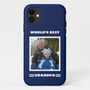 World's Best Grandpa Custom Photo Personalized iPhone 11 Case