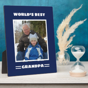 World's Best Grandpa Custom Photo Personalized Plaque
