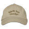 World's Best Grandpa Cute Embroidered Hat