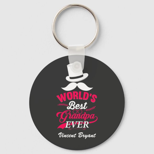 World's Best Grandpa Ever  Keychain (Front)