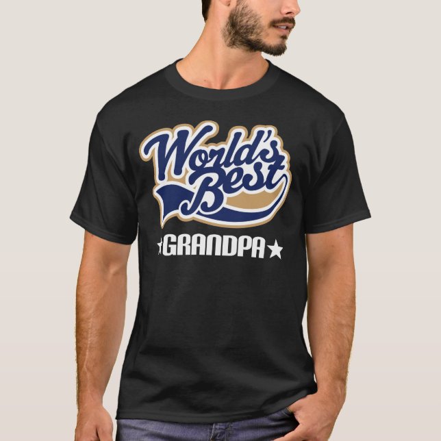 Worlds Best Grandpa Gift T-Shirt (Front)