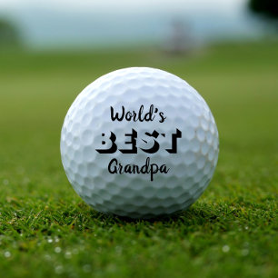 World's Best Grandpa Golf Balls