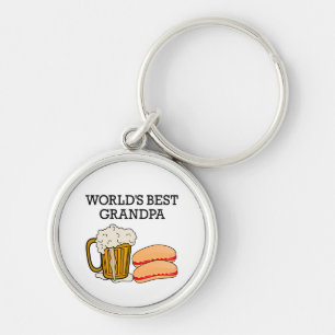 Worlds Best Grandpa Keychain