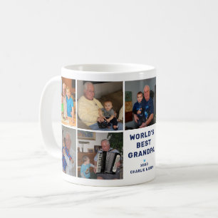 Worlds Best Grandpa Photo Collage Coffee Mug