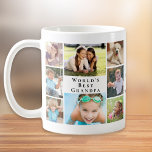 World's Best Grandpa Photo Collage Coffee Mug<br><div class="desc">Give the world's best grandpa a fun custom photo collage coffee mug that he will enjoy for years. You can personalize with 8 family photos of grandchildren, children, other family members, pets, etc., customize the expression "World's Best Grandpa" and whether he is called "Grandpa, " "Papa, " "Abuelo, " etc.,...</div>