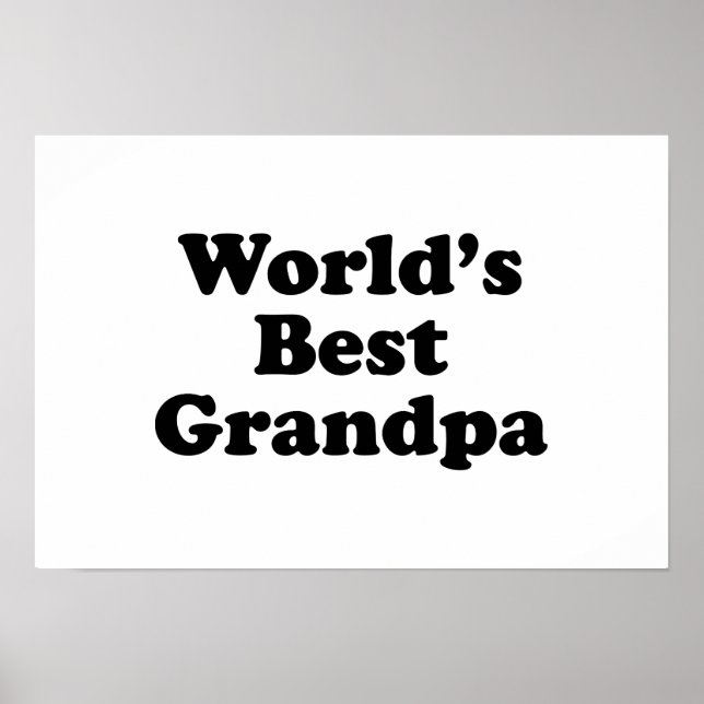 World's Best Grandpa Poster (Front)