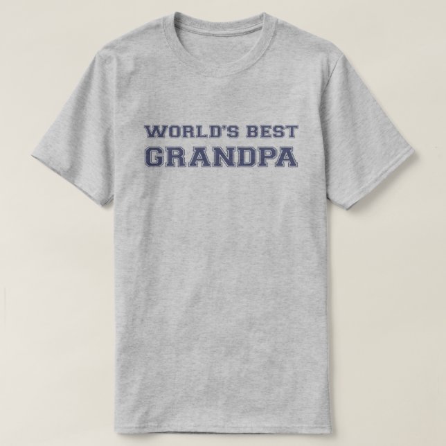 World's Best Grandpa T-Shirt (Design Front)