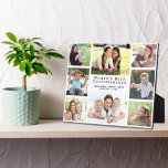 World's Best Grandparents Photo Collage Plaque<br><div class="desc">Give the world's best grandparents a custom multi-photo collage plaque that they will treasure and enjoy for years. You can personalize with eight photos of grandchildren,  children,  other family members,  pets,  etc.,  personalize the expression "World's Best Grandparents, " and add the grandchildren's names,  all in elegant typography.</div>
