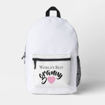 Worlds Best Granny Cute Heart White Elegant