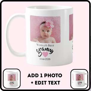Worlds Best Granny Since Year Photo Cute Coffee Mug