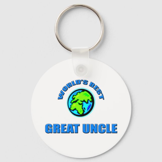 World's Best Great Uncle Keychain (Front)