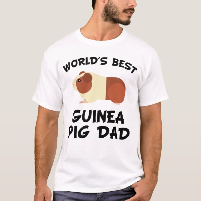 World's Best Guinea Pig Dad T-Shirt (Front)