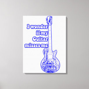World's best guitarist ever. vintage blue canvas print