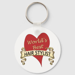 World's Best Hairstylist Keychain