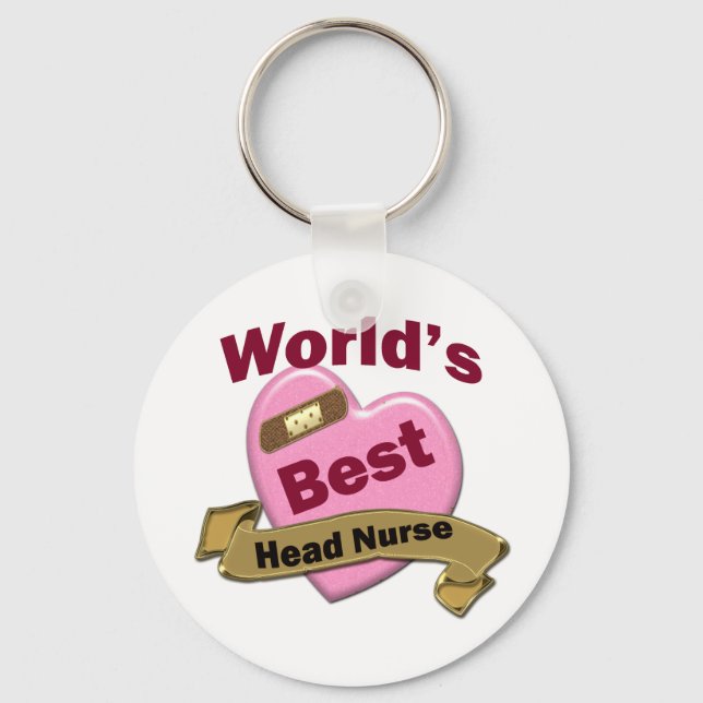 World's Best Head Nurse Keychain (Front)