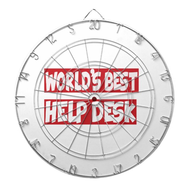 World's Best Help Desk. Dartboard (Front)