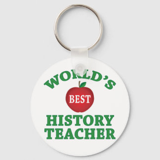 World's Best History Teacher Keychain