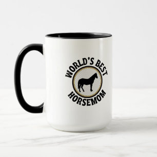Worlds best horse mom mug
