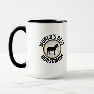 Worlds best horse mom mug