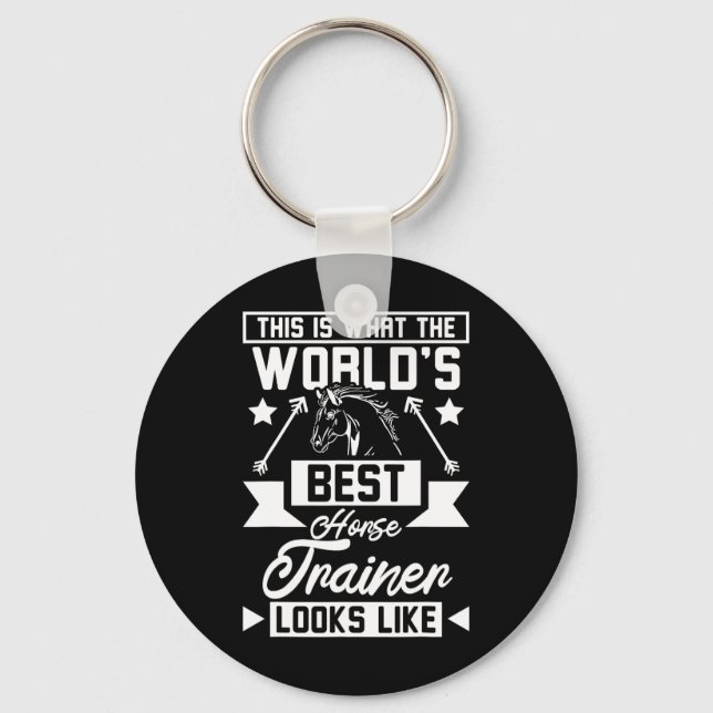 World's Best Horse Trainer 1  Keychain (Front)