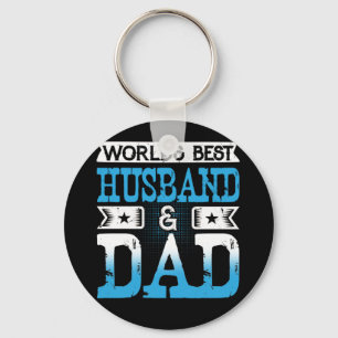 World's Best Husband And Dad Father's Day Keychain