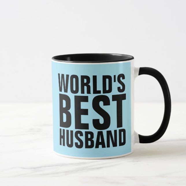WORLD'S BEST HUSBAND COFFEE MUGS (Right)