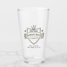 World's Best HUSBAND Personalized Beer PINT GLASS