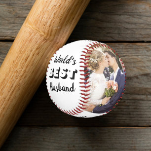 World's Best Husband Personalized Photos Baseball