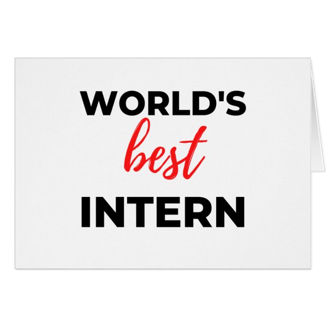 World's Best Intern 2 (Front Horizontal)