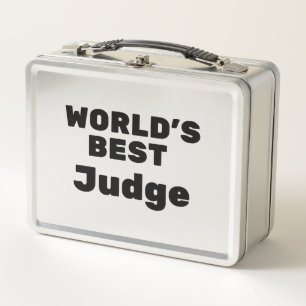 World's Best Judge Metal Lunch Box