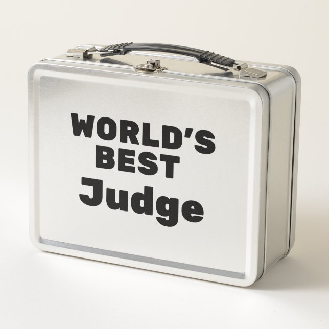 World's Best Judge Metal Lunch Box (Front)