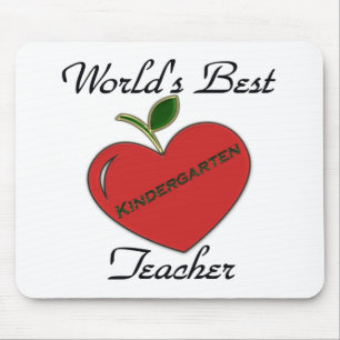 World's Best Kindergarten Teache Mouse Pad