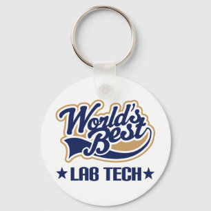 Worlds Best Lab Tech Keychain