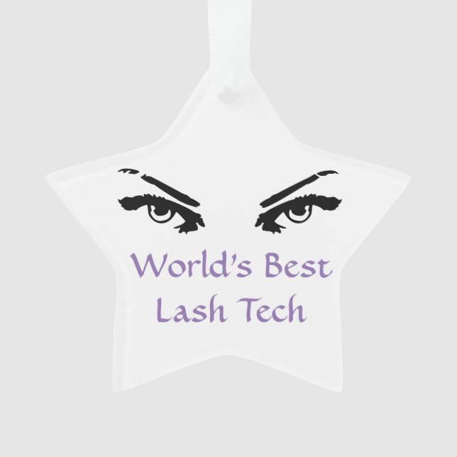 World's Best Lash Technician Ornament (Front)